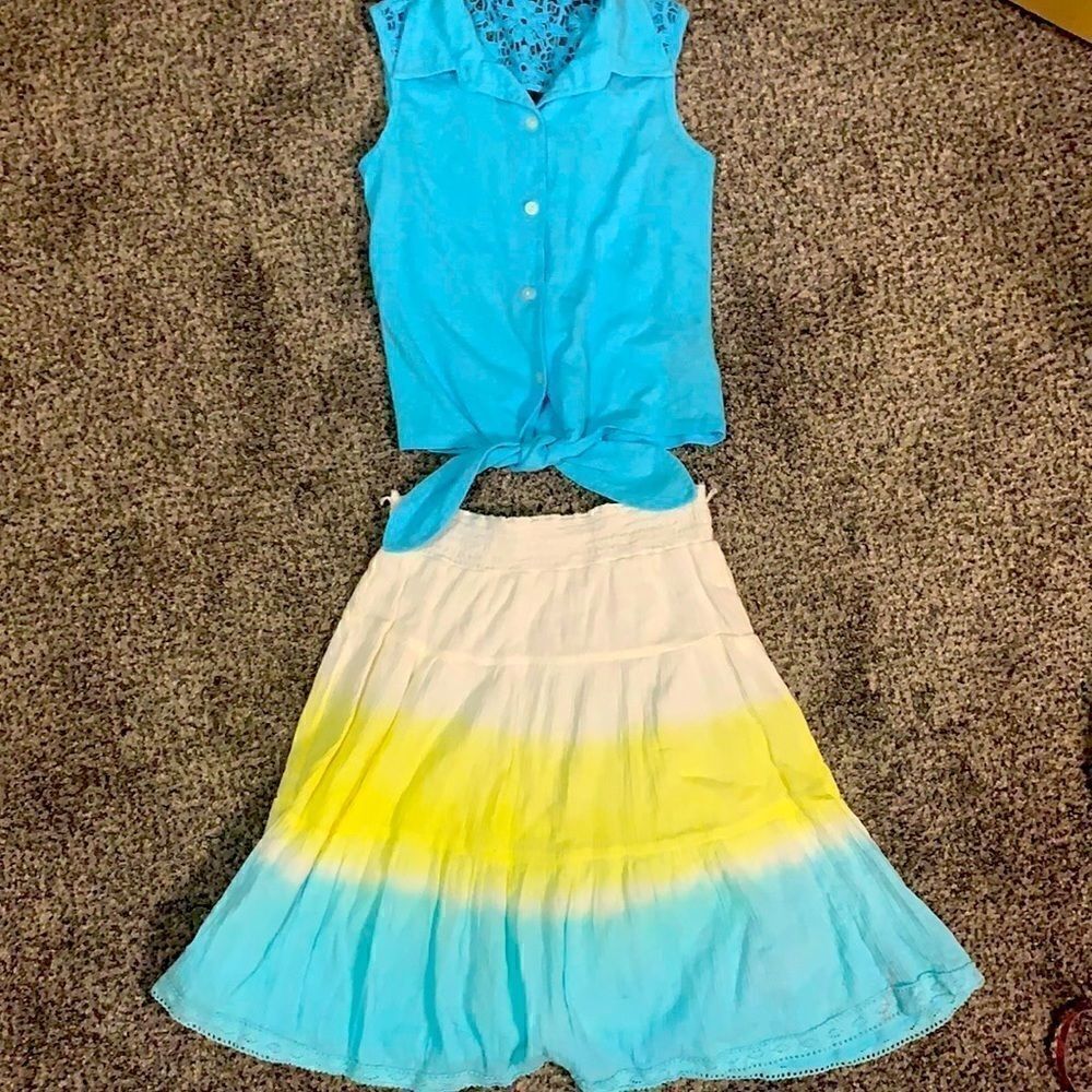 IZ Girl Tank top and Skirt Set - Size L
